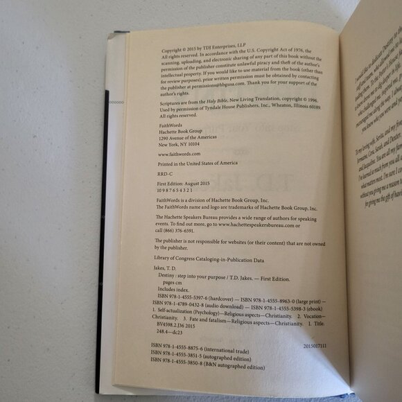 DESTINY Step Into Your Purpose by TD Jakes - Picture 3 of 3